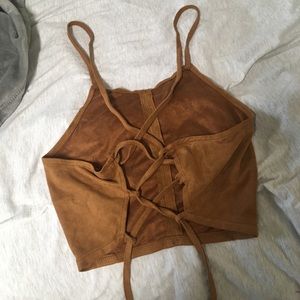 Suede top